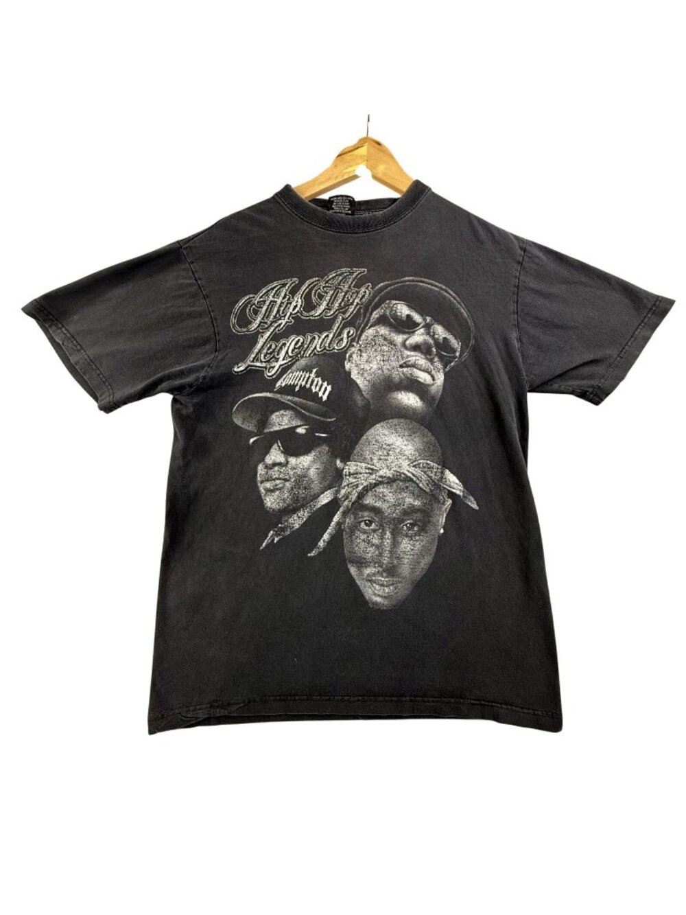Flying Horse Hip Hop Legends Shirt Mens Large Black Rap Tee Music 2PAC Biggie